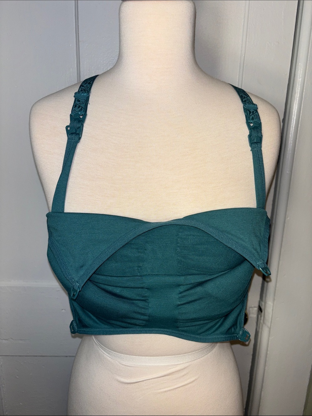 Kindred bravely Teal sublime pumping and nursing Sports Bra Women’s size medium - Picture 8 of 9